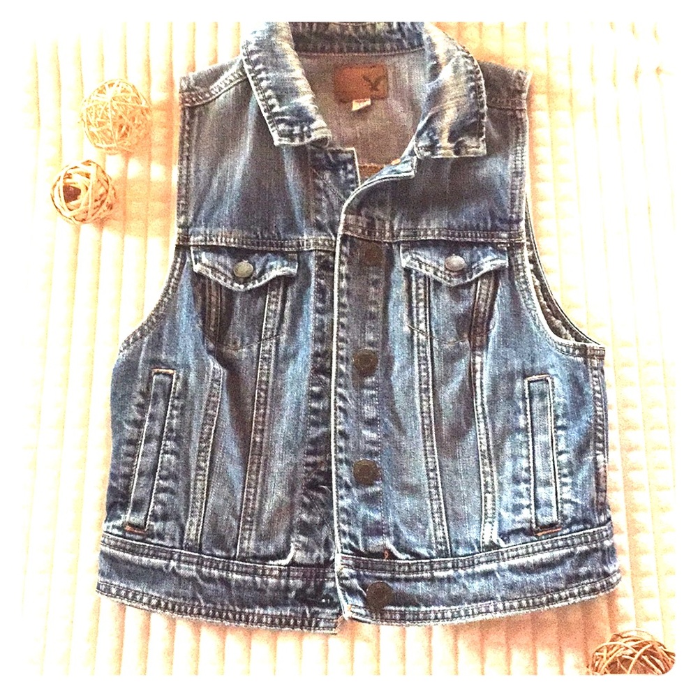 American Eagle Denim Vest